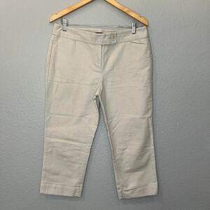 These Ann Taylor cream capri pants